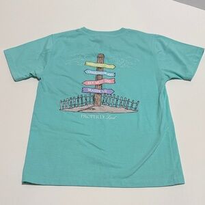 Kids' Properly Tied Teal Signpost Tee - Size 7